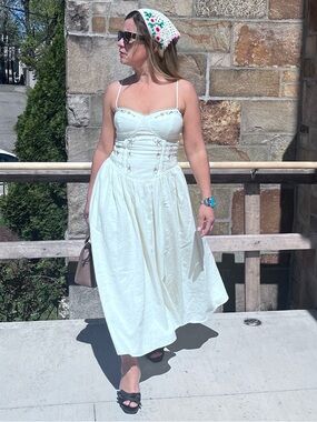 Camila Coelho | Dresses | Elegant Cream Midi Dress | Poshmark Camila Coelho | Dresses | Elegant Cream Midi Dress | Poshmark